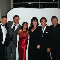 Ged and Julie with patrons Jonny Wilkes Antony Costa Coleen Nolan and Ray Fensome