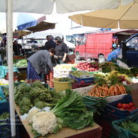 Cooking on Crete - fresh vegetables at the market